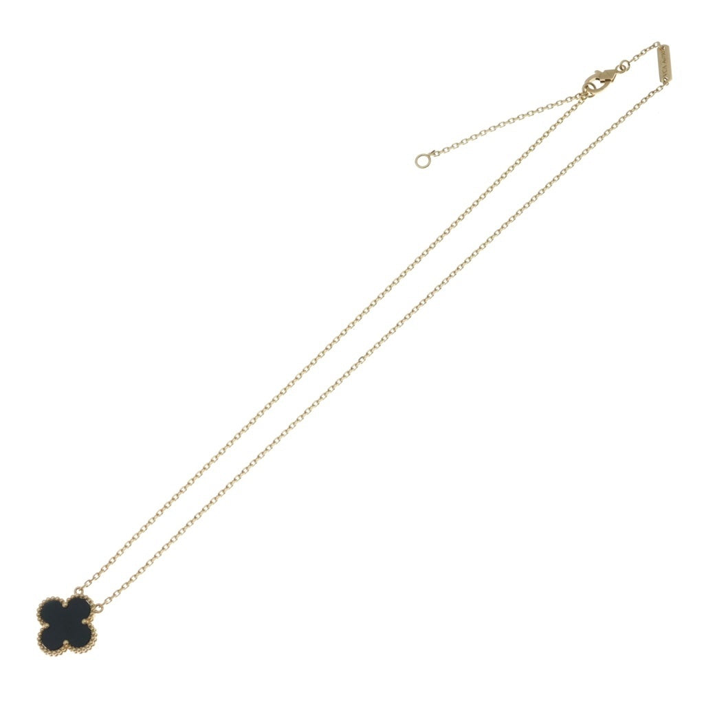 Van Cleef & Arpels(ヴァンクリーフアンドアーペル) ヴィンテージアルハンブラ ネックレス ペンダント K18イエローゴールド オニキス ブラック VCARA45800 レディース