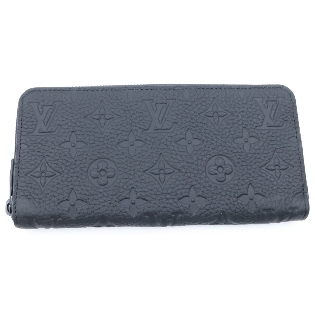 LOUIS VUITTON(ルイヴィトン) ジッピーウォレット ホリゾンタル モノグラム アンプラント 長財布 ラウンドファスナー レザー ブラック M11721
