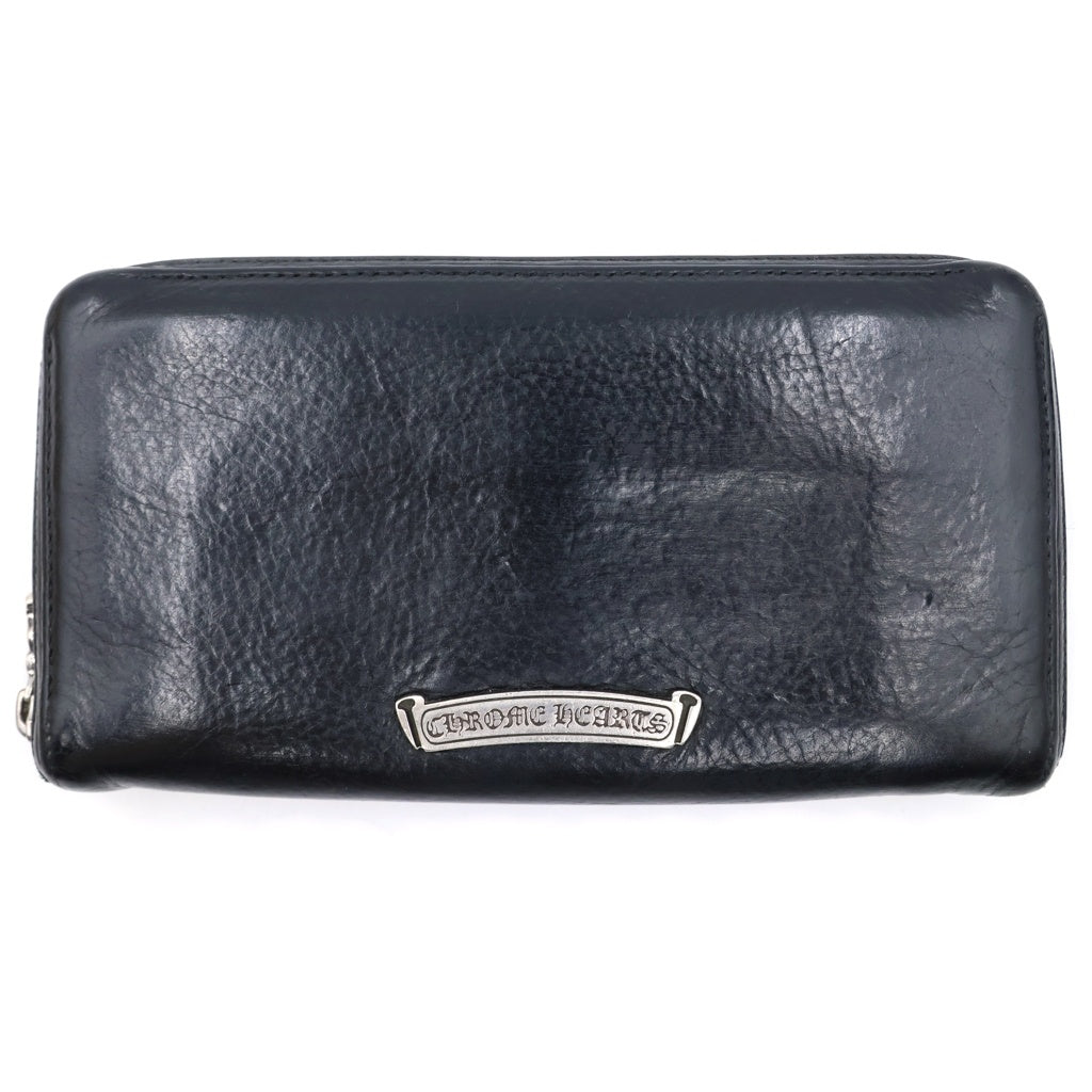 CHROME HEARTS(クロムハーツ) REC F ZIP #2 フィリグリープラス ウォレット ジッピーウォレット 長財布 ブラック レザー