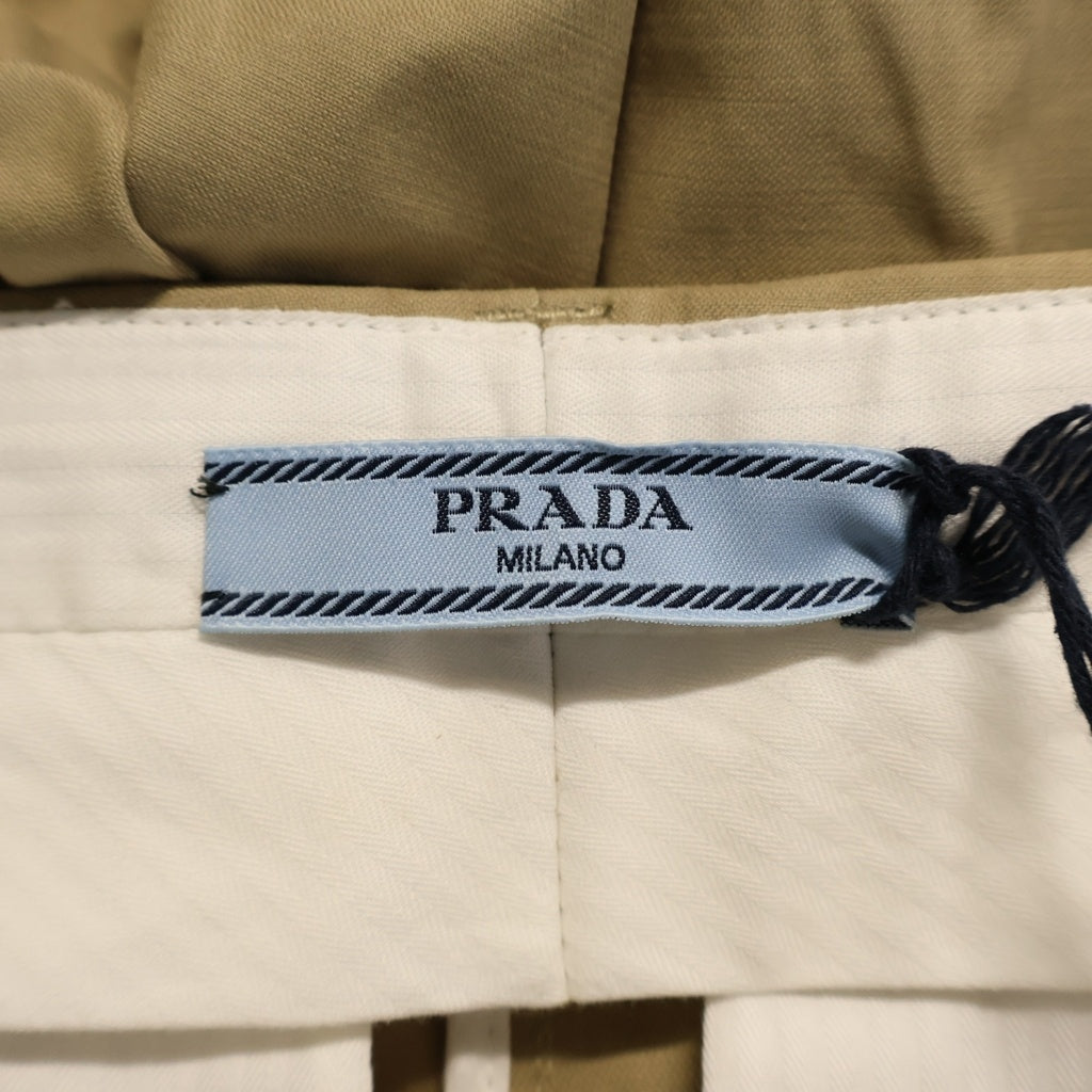 PRADA(プラダ) コットン カジュアルパンツ ボトムス スラックスパンツ #38 カーキ P272H