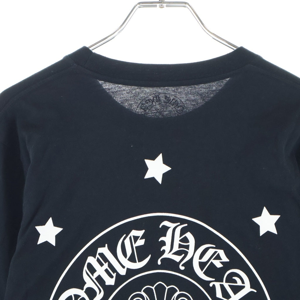 CHROME HEARTS(クロムハーツ) バックホースシュースターTシャツ カットソー ブラック #S