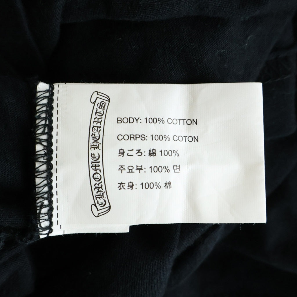 CHROME HEARTS(クロムハーツ) バックホースシュースターTシャツ カットソー ブラック #S