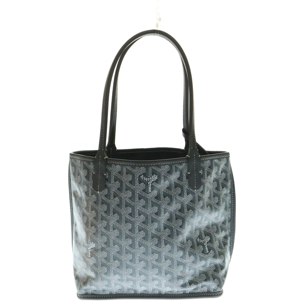 GOYARD(ゴヤール) ANJOU MINI アンジュ ミニ ポーチ付レザーハンドバッグ グレー レディース