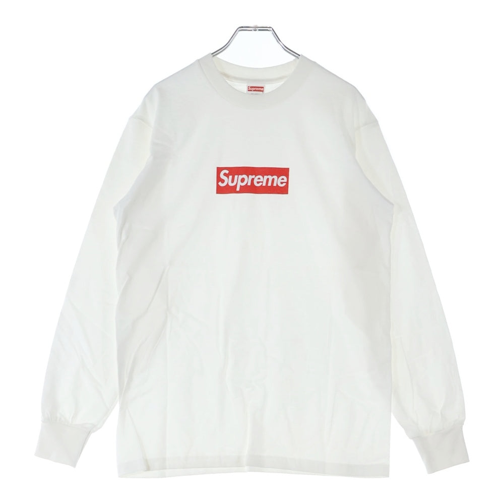 Supreme ロンT ホワイト　Lサイズ SUPREME(シュプリーム) 20AW Box Logo L/S Tee ボックスロゴプリント