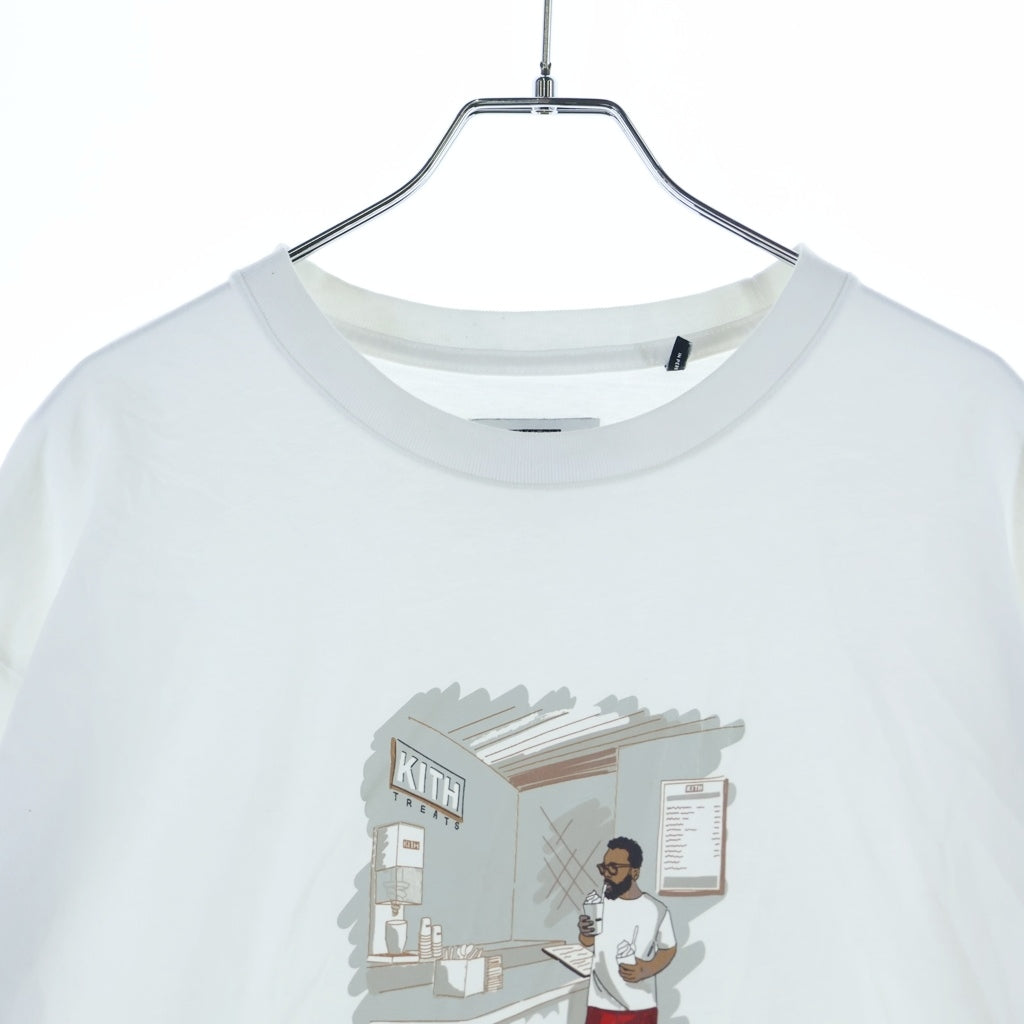 KITH(キス) 21SS Treats Chronicles L/S Tee トリーツ クロニクルズ アイスクリーム フロントアートプリント クルーネック 長袖Tシャツ カットソー 21-070-066-0001-1-0