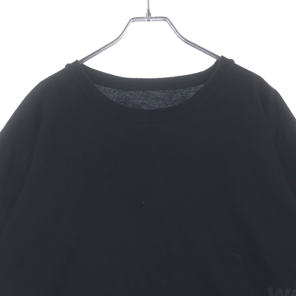 ALEXANDER WANG(アレキサンダーワン) ロゴプリント クルーネック半袖Tシャツカットソー ブラック 4CC3221357