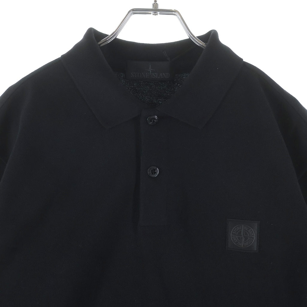 STONE ISLAND(ストーンアイランド) LOGO PATCH POLO SHIRT フロントロゴパッチ 襟付きポロシャツ ブラック L1S152200002S0F39