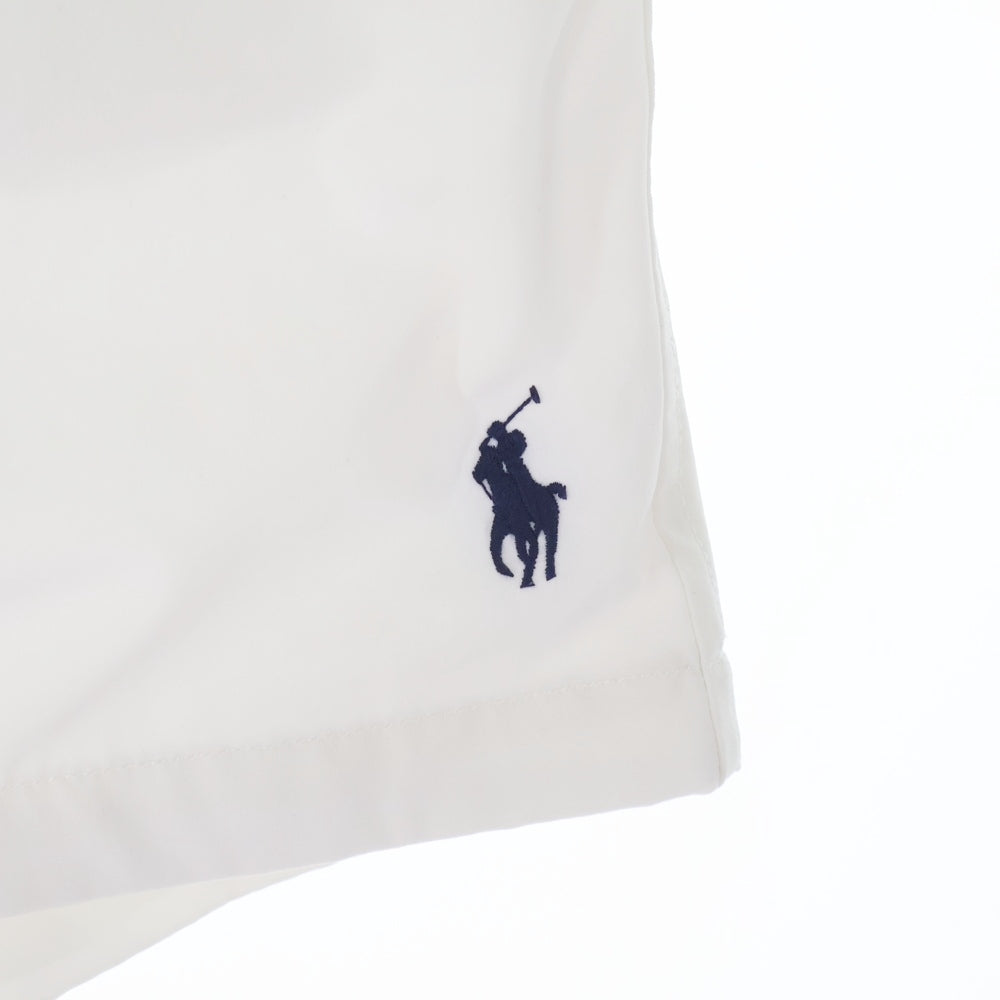 POLO RALPH LAUREN(ポロラルフローレン) ロゴ刺繍 ナイロン ハーフパンツ ホワイト