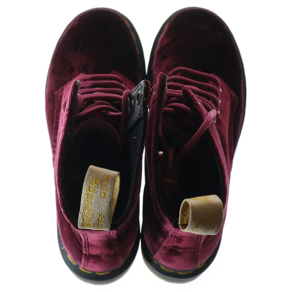 Dr.Martens(ドクターマーチン) PASCAL VELVET ANKLE BOOTS パスカル ベルベット アンクルブーツ レッド