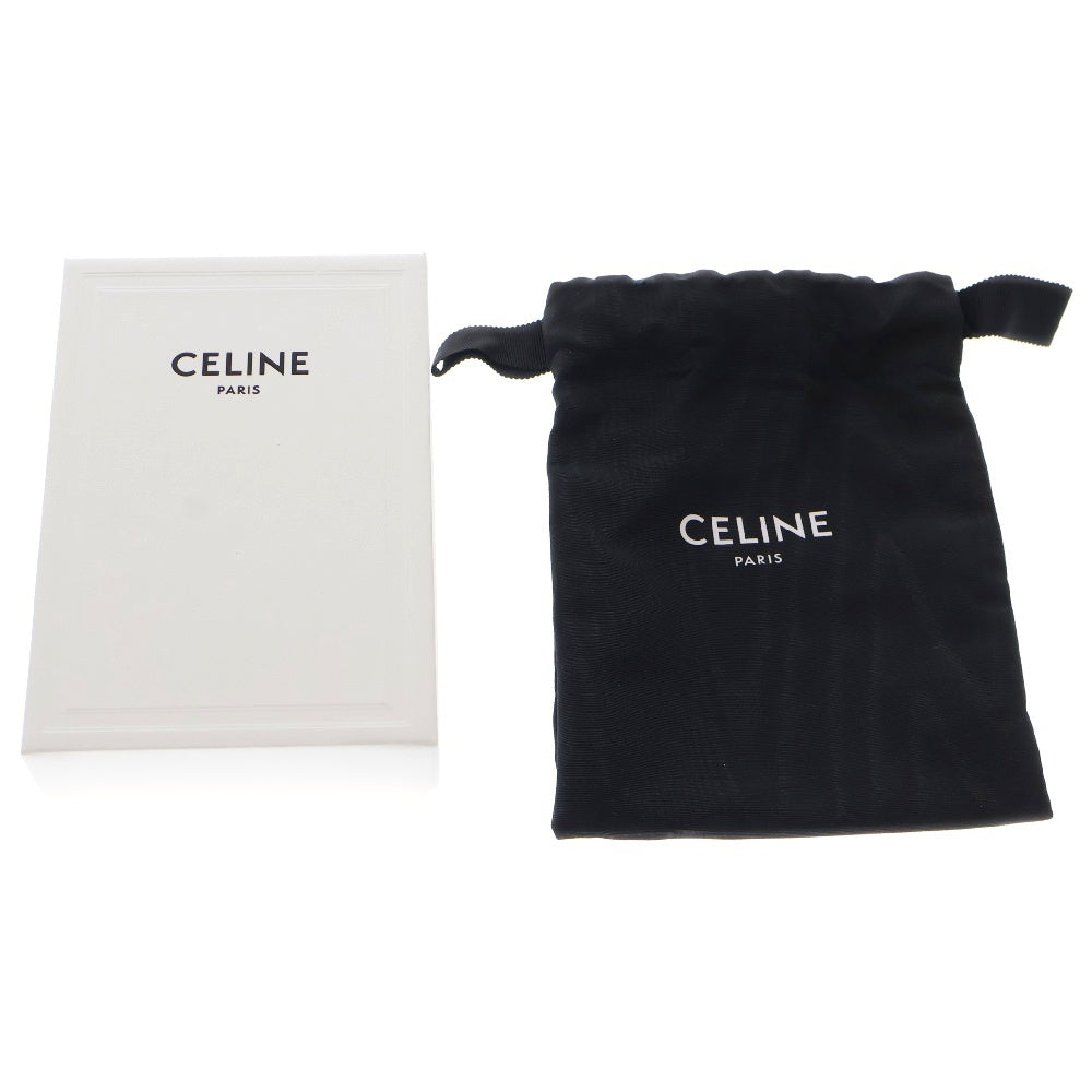 CELINE(セリーヌ) トリオンフ スモールウォレット 三つ折り財布 ブルー カーフレザー 財布