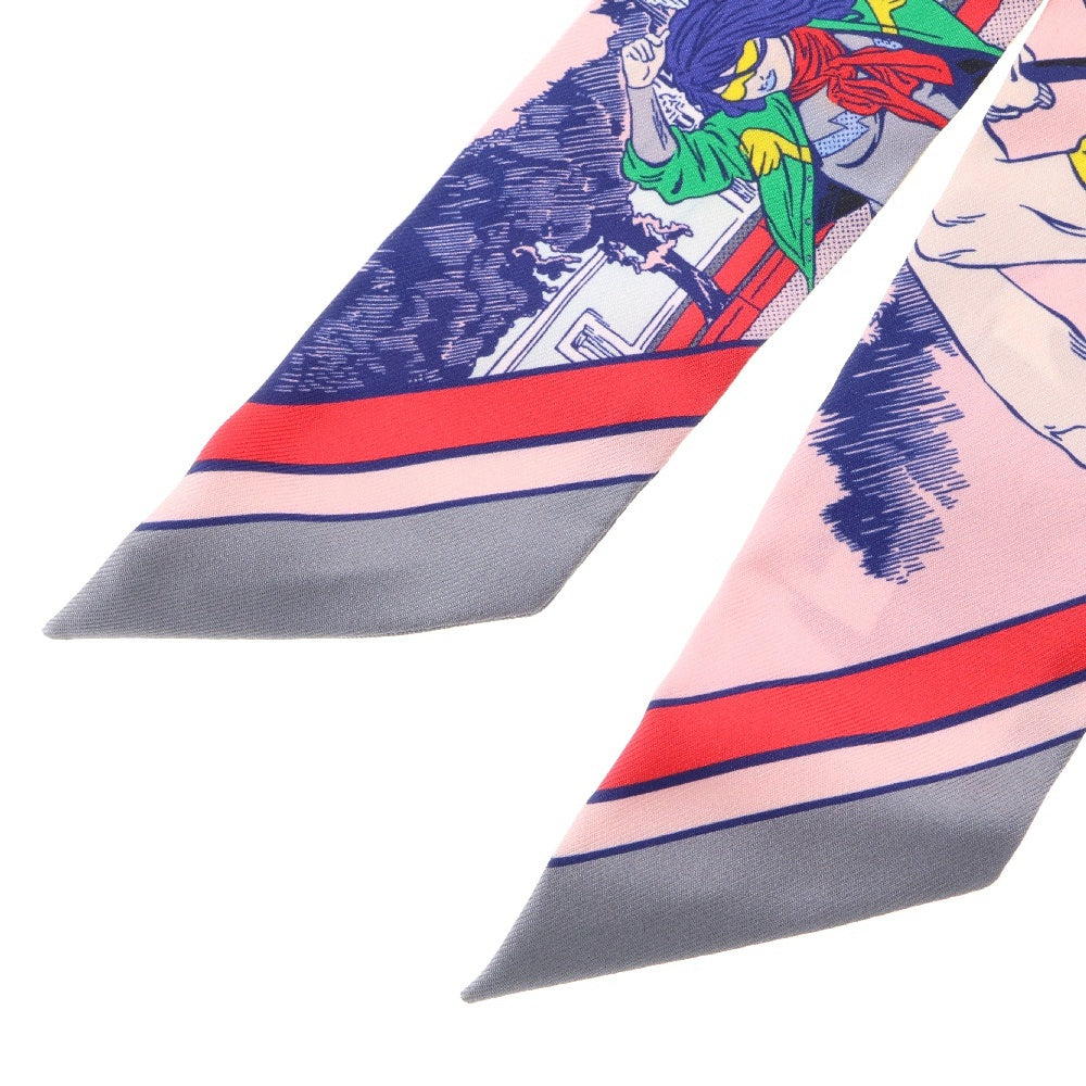 HERMES(エルメス) ツイリー マルチカラー スカーフ アメコミ柄 シルク