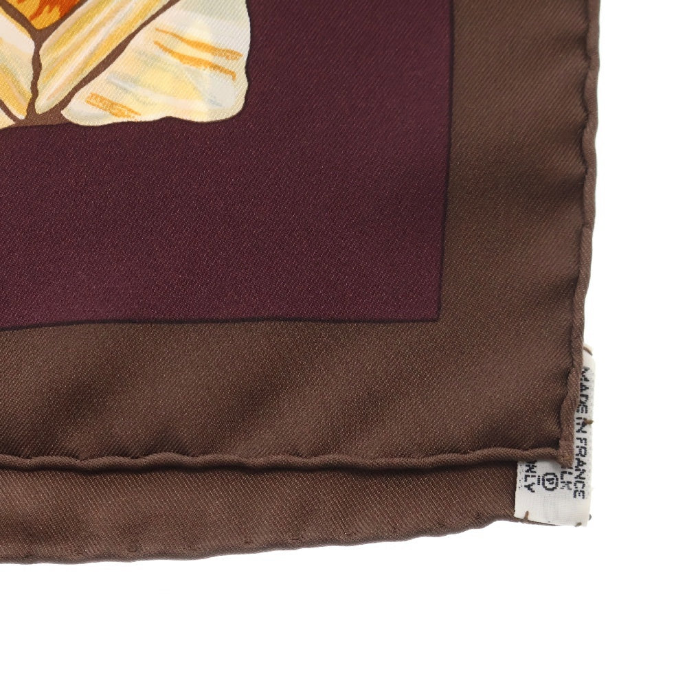 HERMES(エルメス) カレ90 TROPIQUES トロピック ブラウン シルク スカーフ
