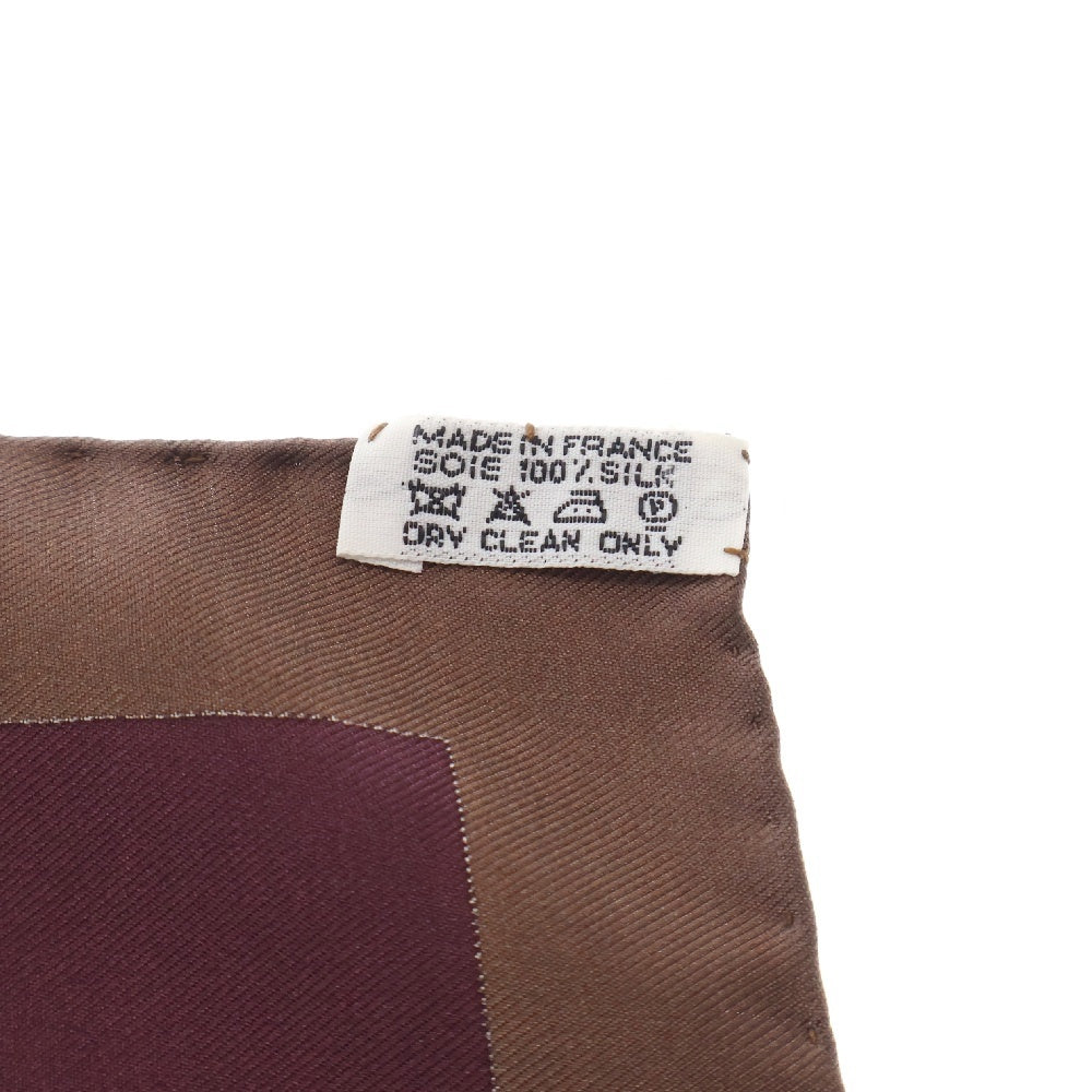 HERMES(エルメス) カレ90 TROPIQUES トロピック ブラウン シルク スカーフ