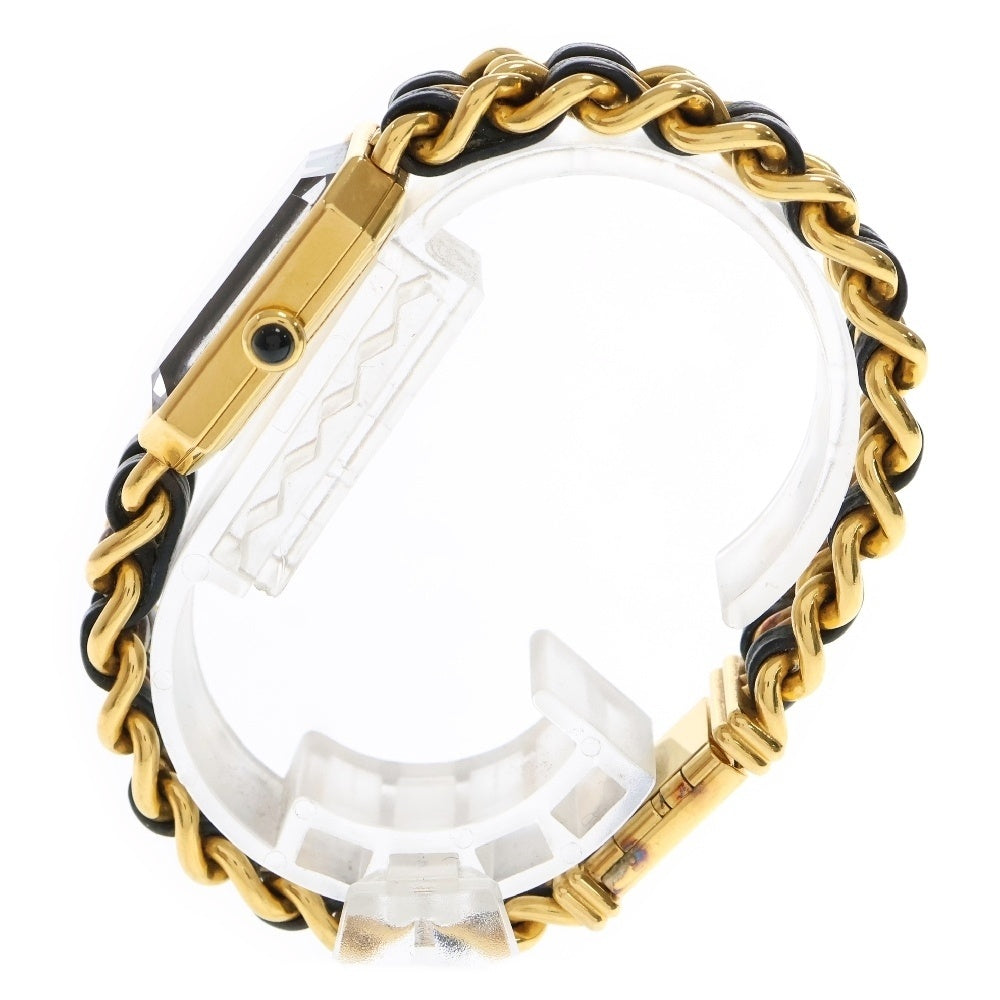 CHANEL(シャネル) プルミエール L 黒文字盤 GP/QZ クォーツ 腕時計 レディース