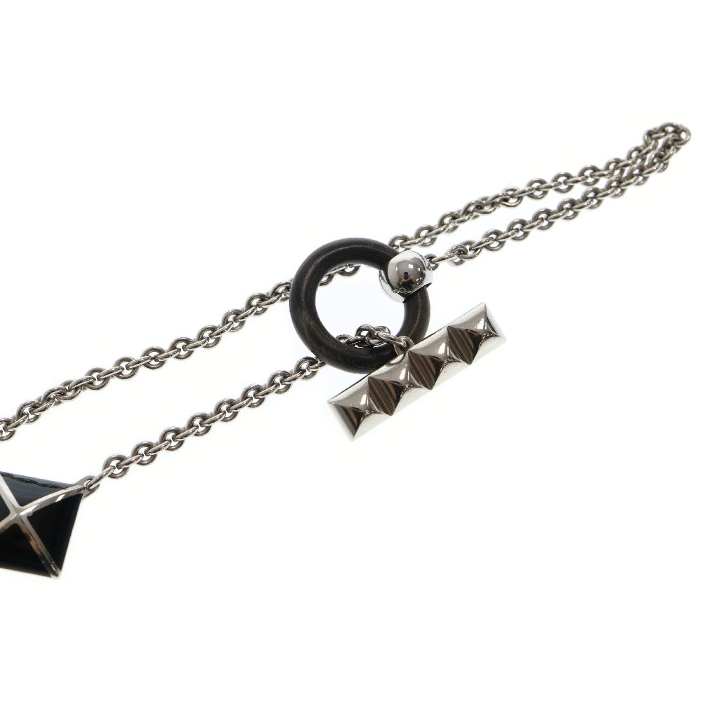 HERMES(エルメス) メドールXO ネックレス バッファローホーン シルバー ペンダント チェーン