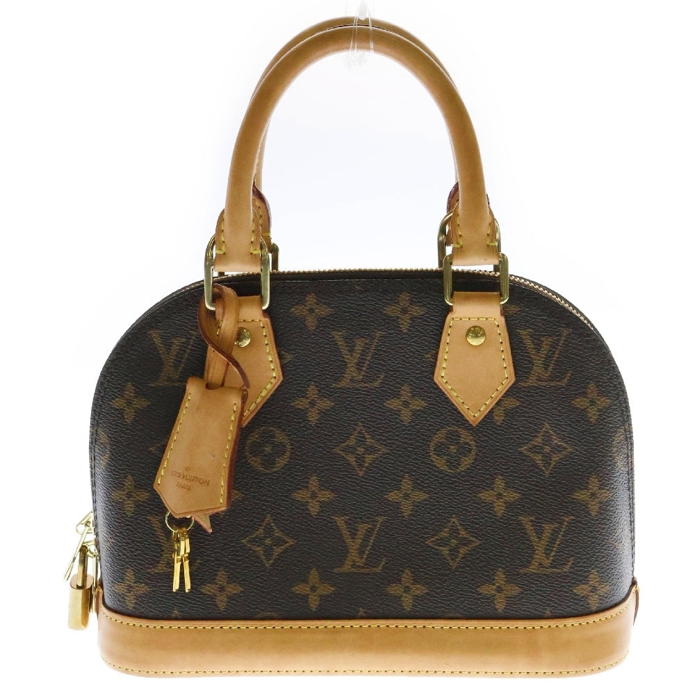 LOUIS VUITTON(ルイヴィトン) モノグラム アルマBB レザーハンドバッグ ブラウン M53152