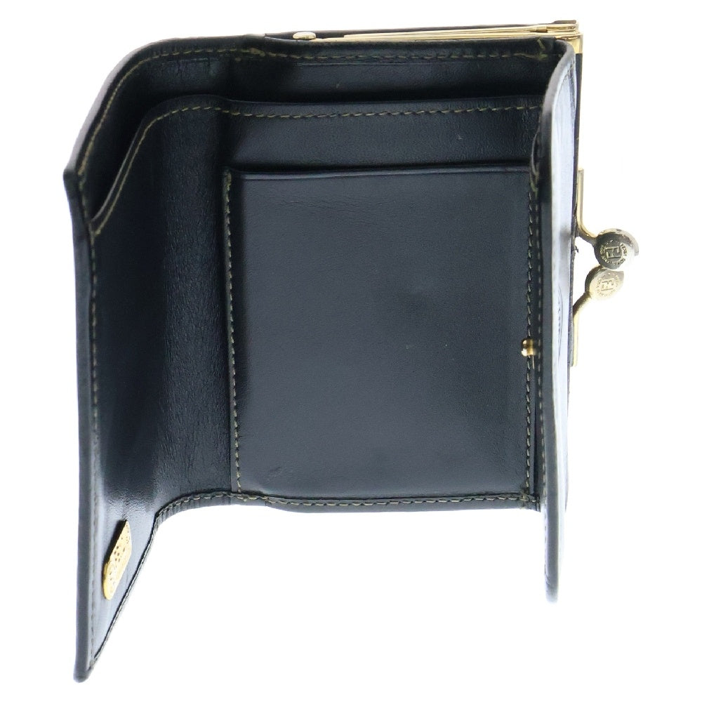 FENDI(フェンディ) ペカン ガマ口 コインケース 財布 ウォレット ブラウン×ブラック レザー×PVC