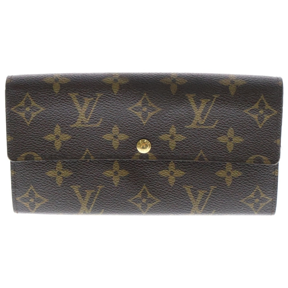 LOUIS VUITTON(ルイヴィトン) モノグラム フルリ ポルトフォイユ サラ レザー ロングウォレット 長財布 二つ折り財布 ブラウン M60234