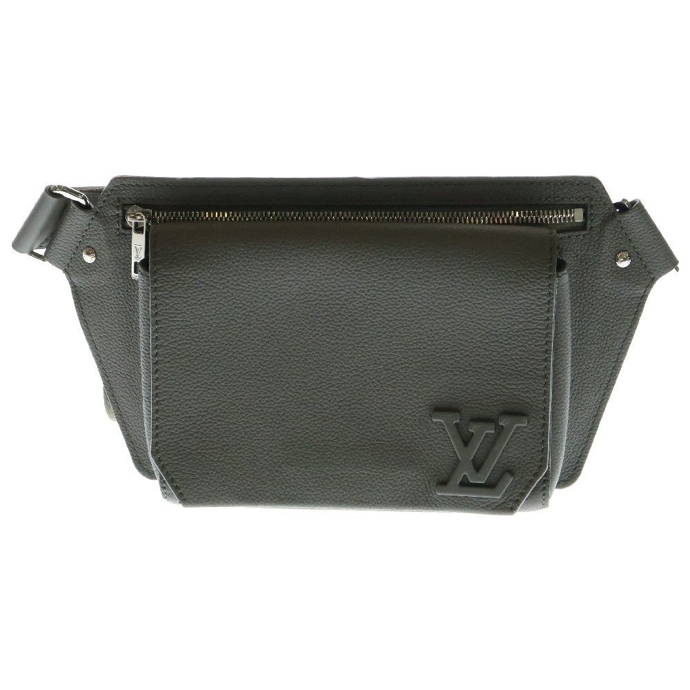 LOUIS VUITTON(ルイヴィトン) LVアエログラム テイクオフ・スリング カーキ レザー M21364 ICタイプ ショルダーバッグ ウエストバッグ ボディバッグ