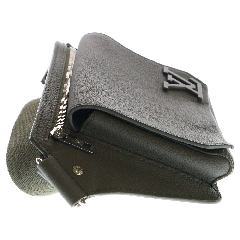 LOUIS VUITTON(ルイヴィトン) LVアエログラム テイクオフ・スリング カーキ レザー M21364 ICタイプ ショルダーバッグ ウエストバッグ ボディバッグ