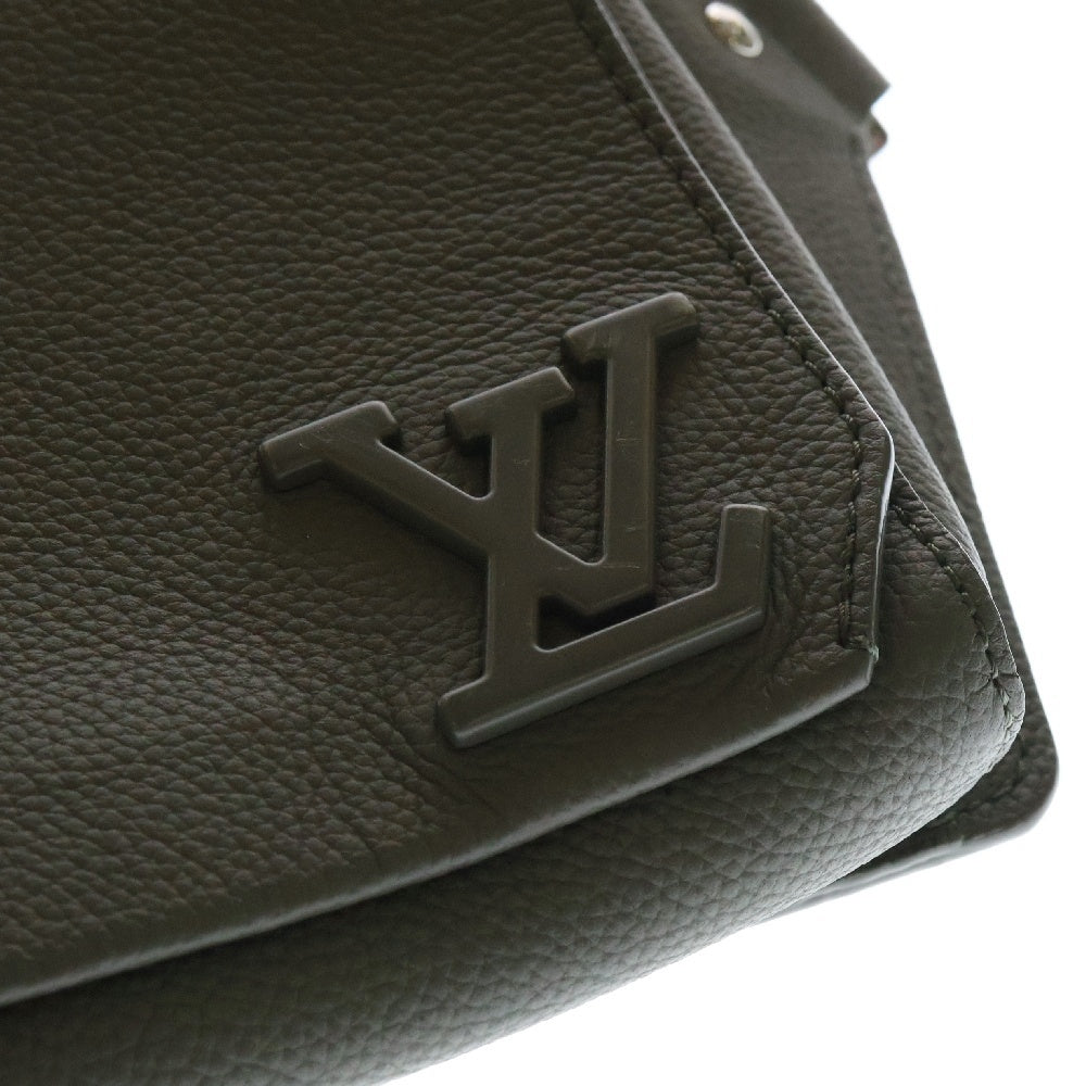 LOUIS VUITTON(ルイヴィトン) LVアエログラム テイクオフ・スリング カーキ レザー M21364 ICタイプ ショルダーバッグ ウエストバッグ ボディバッグ