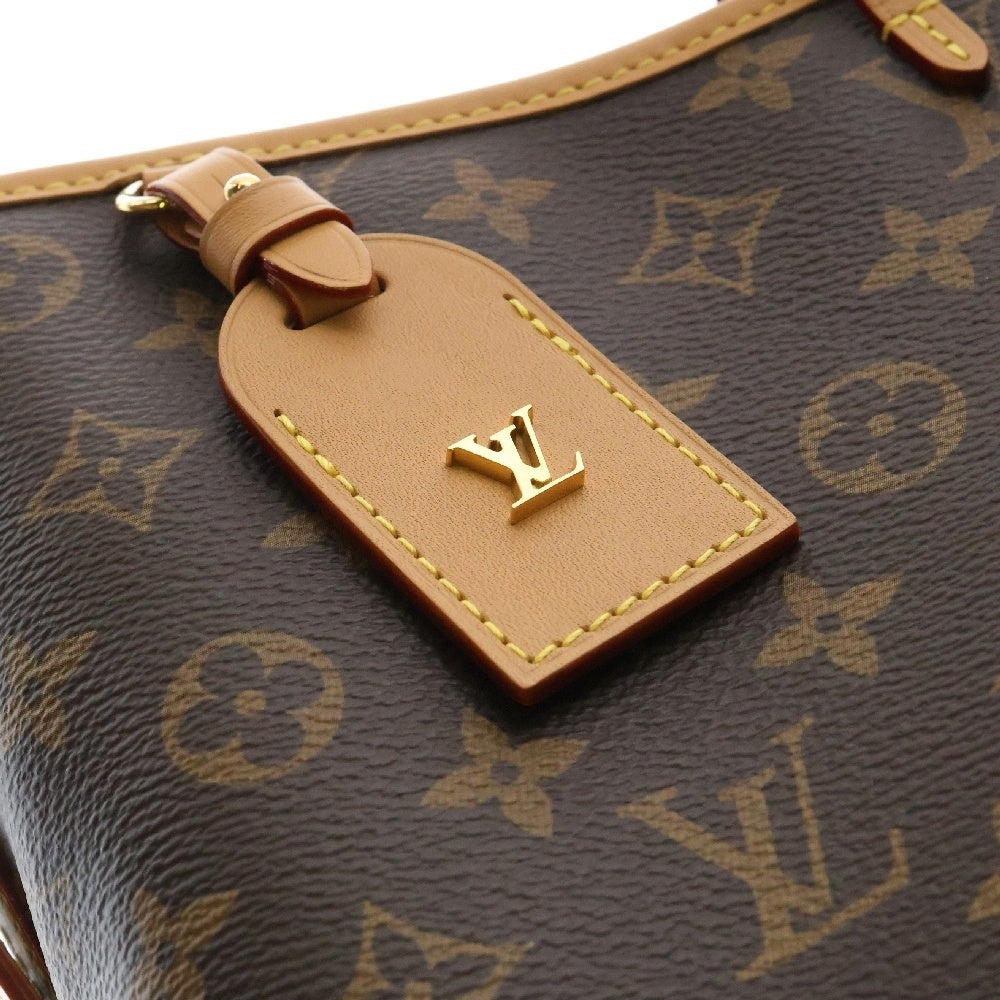 LOUIS VUITTON(ルイヴィトン) モノグラム キャリーオールNM PM ポーチ付 レザー ショルダーバッグ ブラウン レディース M46203