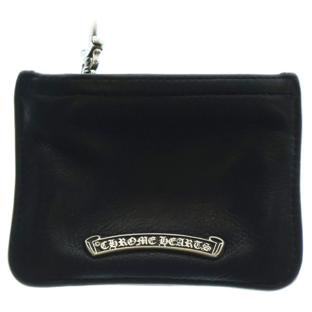 CHROME HEARTS(クロムハーツ) ZPR CHNG PURSE2 チェンジパース #2ダガージップコインケース レザー ブラック