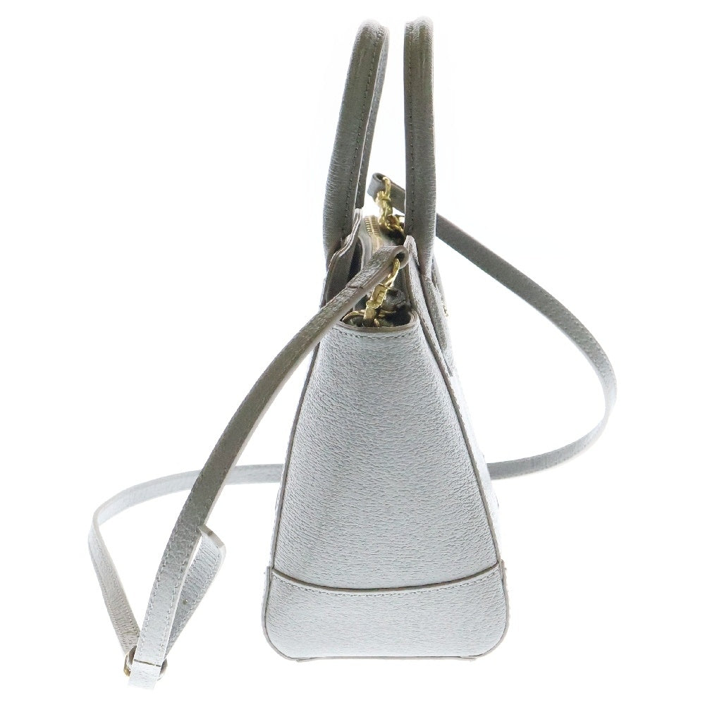 Vivienne Westwood(ヴィヴィアンウエストウッド) オーブ 2wayショルダーバッグ グレー レザー ハンドバッグ