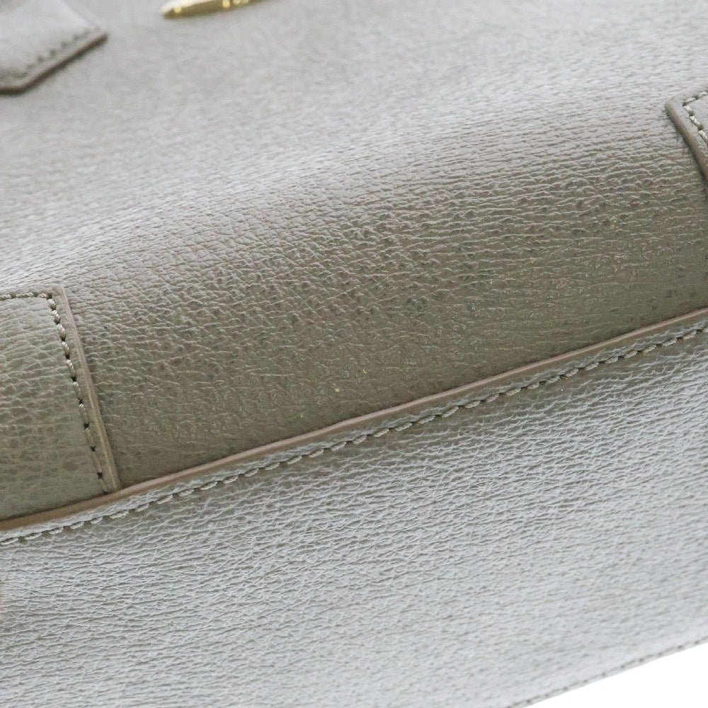 Vivienne Westwood(ヴィヴィアンウエストウッド) オーブ 2wayショルダーバッグ グレー レザー ハンドバッグ