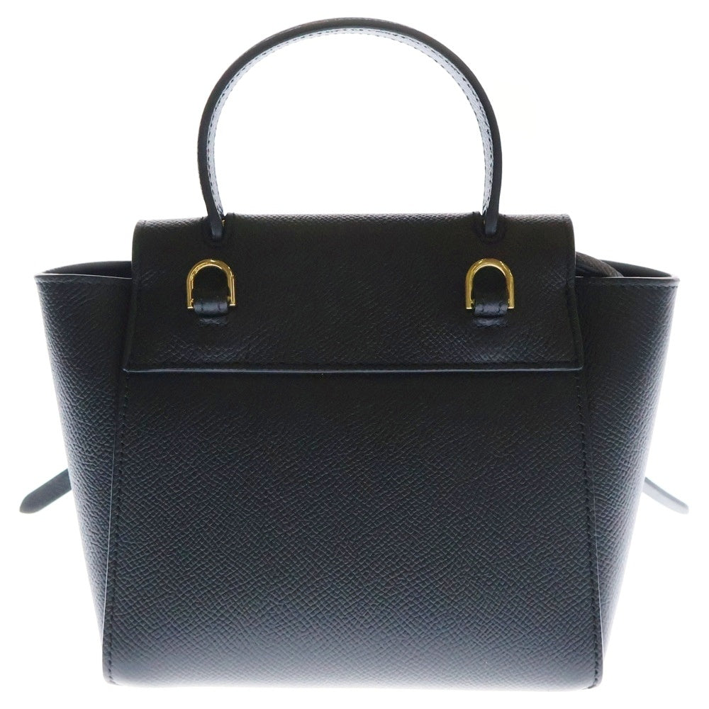 CELINE(セリーヌ) ベルトバッグ ピコ 2WAYバッグ ハンドバッグ ショルダーバッグ ブラック レザー ゴールド金具 194263ZVA