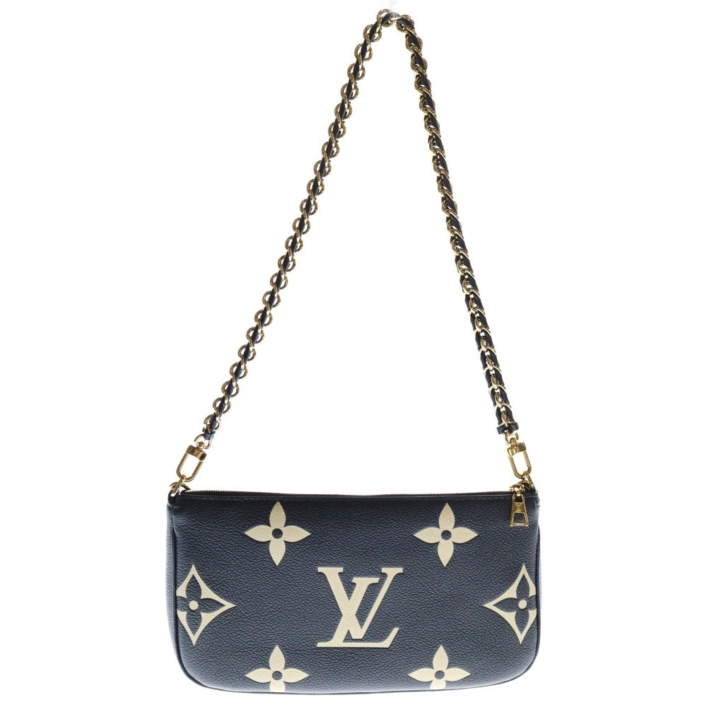 LOUIS VUITTON(ルイヴィトン) モノグラムアンプラント ミュルティポシェット アクセソワール レザーショルダーバッグ ブラック M45777