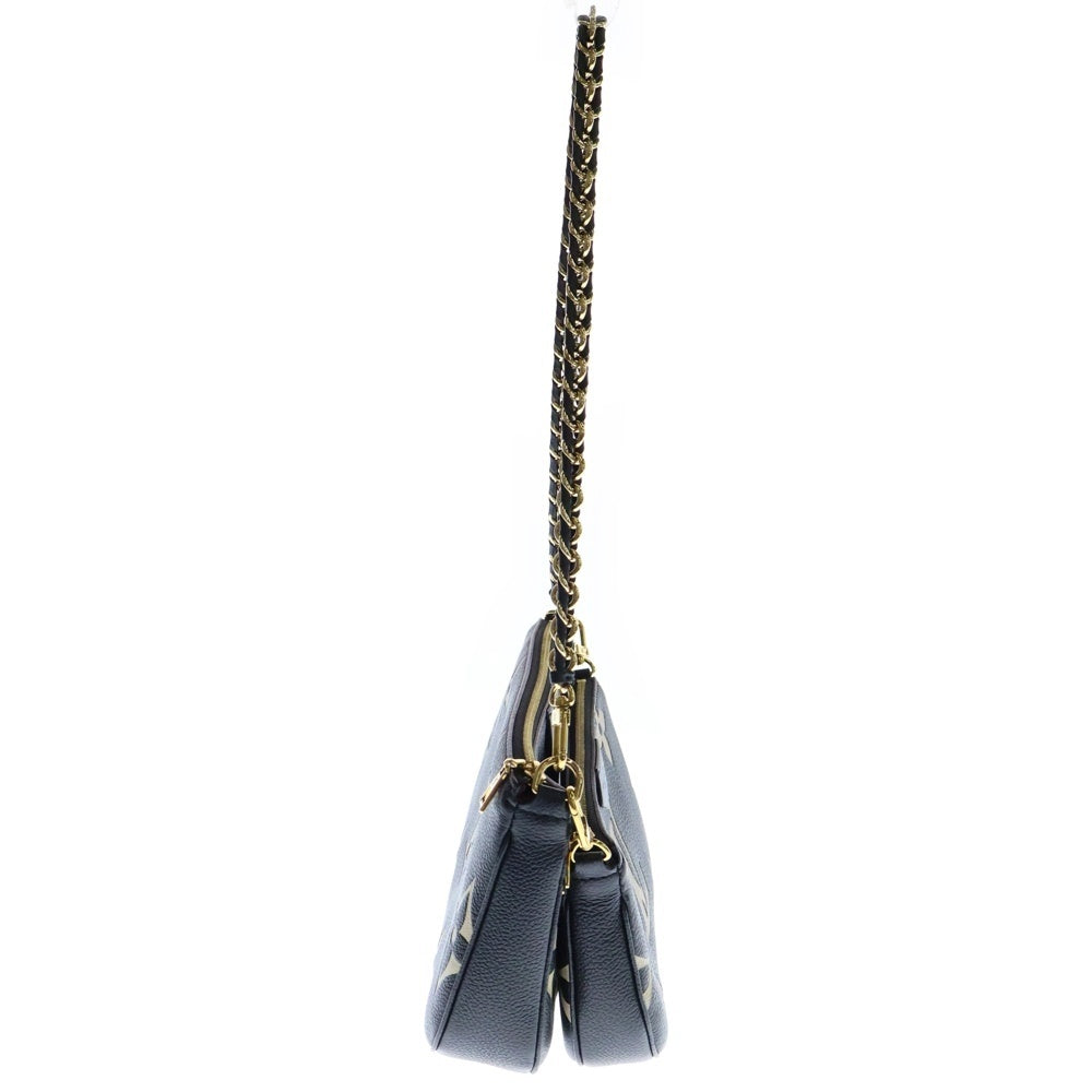 LOUIS VUITTON(ルイヴィトン) モノグラムアンプラント ミュルティポシェット アクセソワール レザーショルダーバッグ ブラック M45777