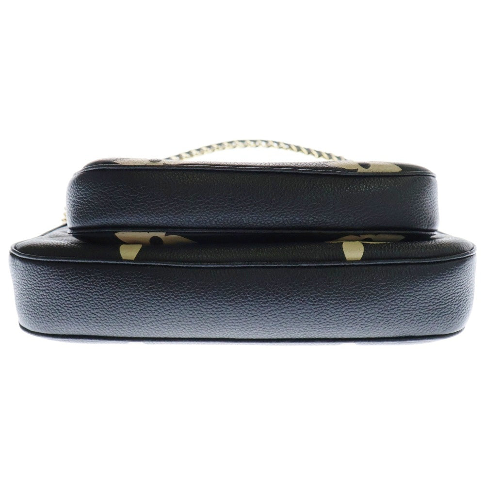 LOUIS VUITTON(ルイヴィトン) モノグラムアンプラント ミュルティポシェット アクセソワール レザーショルダーバッグ ブラック M45777