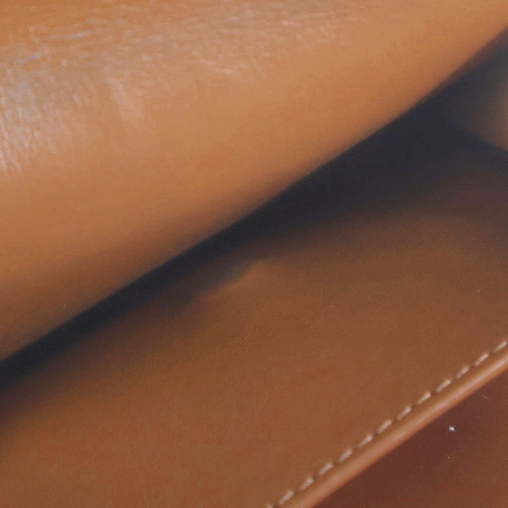 CELINE(セリーヌ) トリオンフ 三つ折り財布 コンパクトウォレット コインケース ゴールド金具 PVC×レザー ブラウン