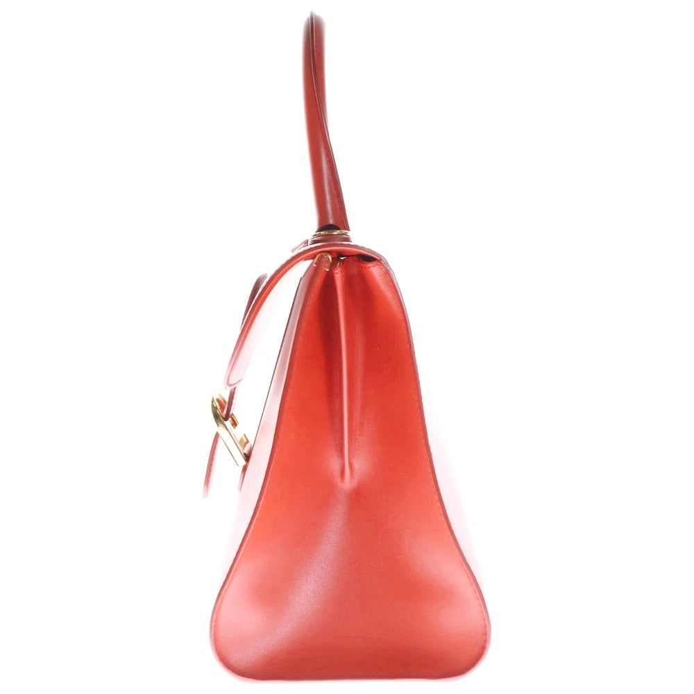 DELVAUX(デルボー) ブリヨンMM 2wayハンドバック レッド レザー トートバッグ