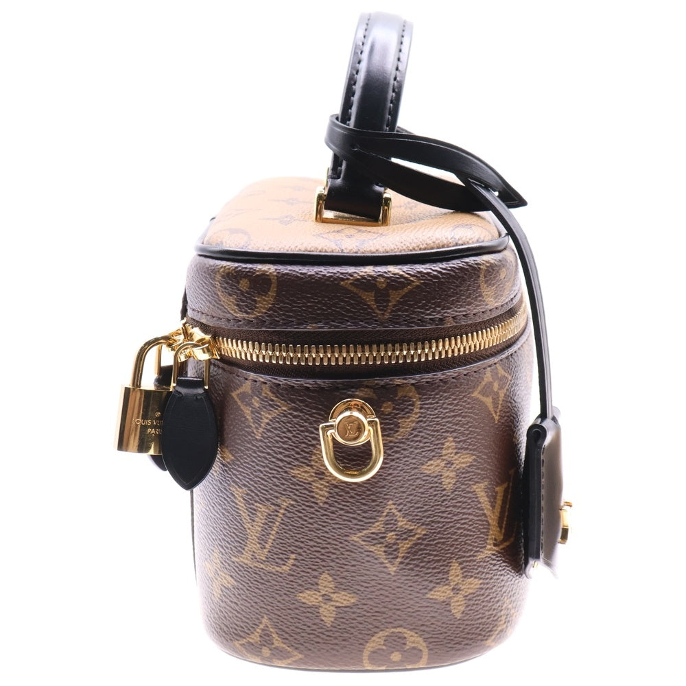 LOUIS VUITTON(ルイヴィトン) モノグラムリバース ヴァニティNV 2WAY レザーハンドバッグ ショルダーバッグ ブラウン レディース M45165