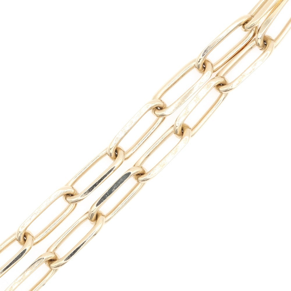 Christian Dior(クリスチャンディオール) CDロゴ チェーンリンク GP ラインストーン ネックレス ゴールド