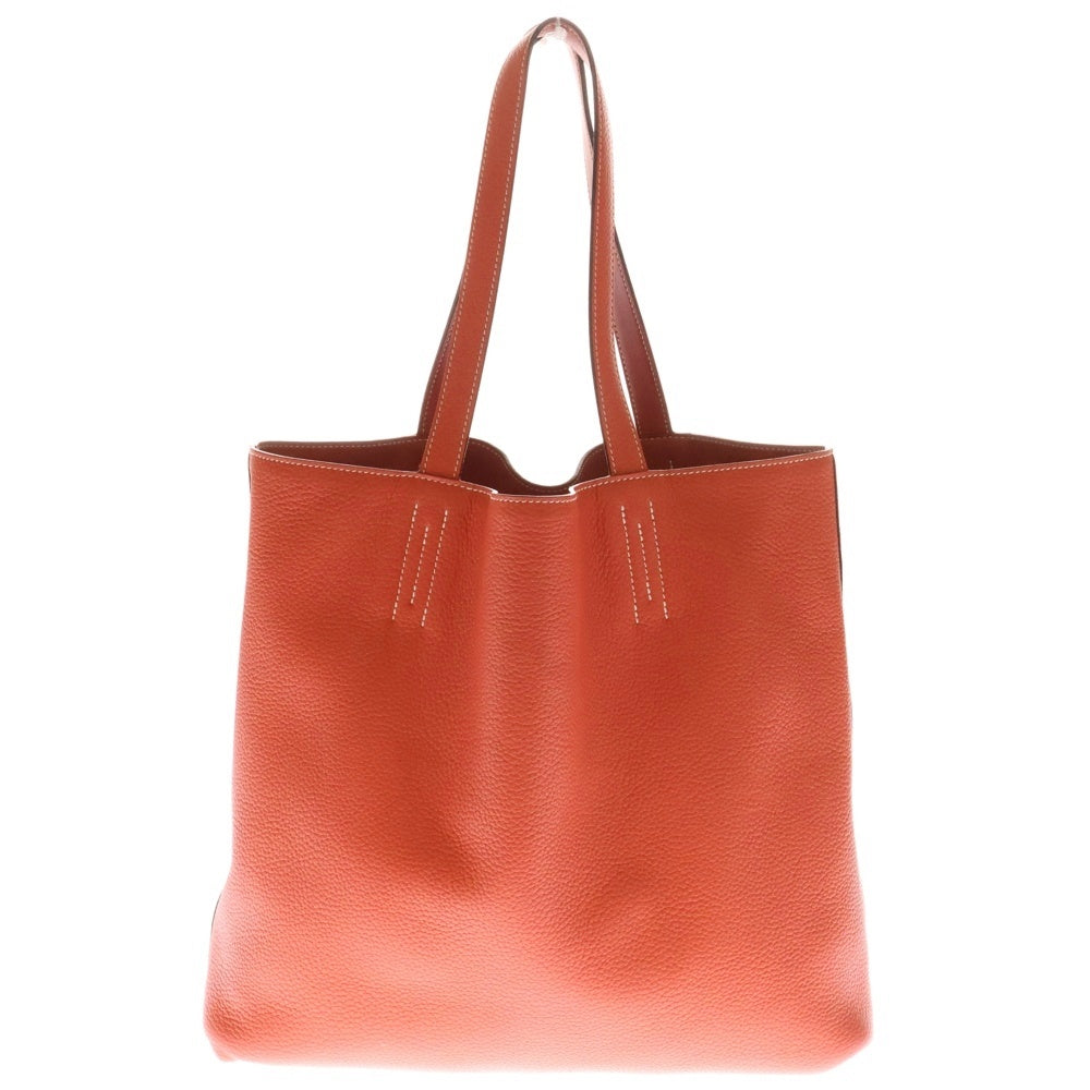 HERMES(エルメス) ドゥブルセンス36 ブーゲンビリア×ルビー トリヨンクレマンス トートバッグ □R刻印