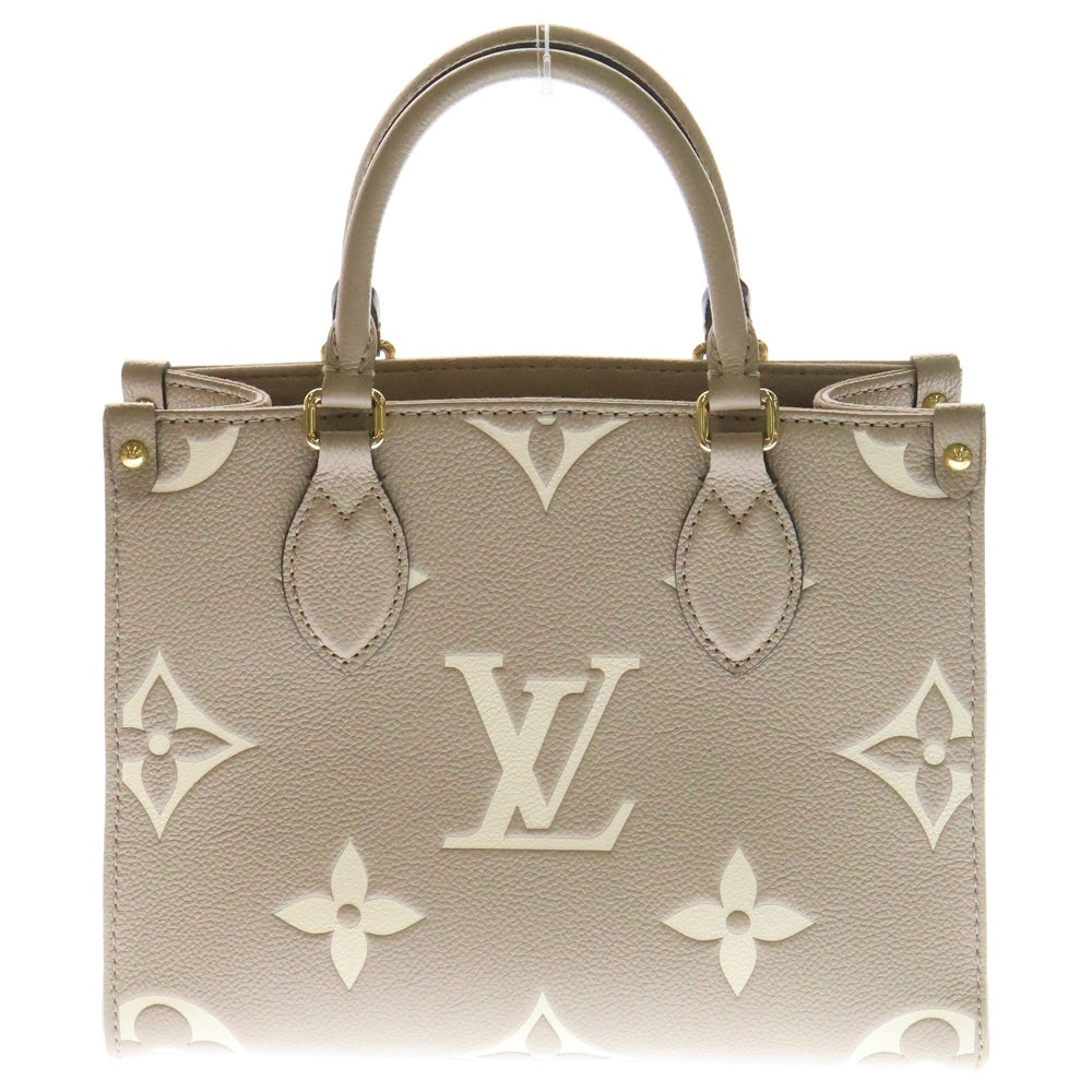 LOUIS VUITTON(ルイヴィトン) モノグラム・アンプラント オンザゴーPM トゥルトレール クレーム M45779 2WAY ハンドバッグ ショルダーバッグ