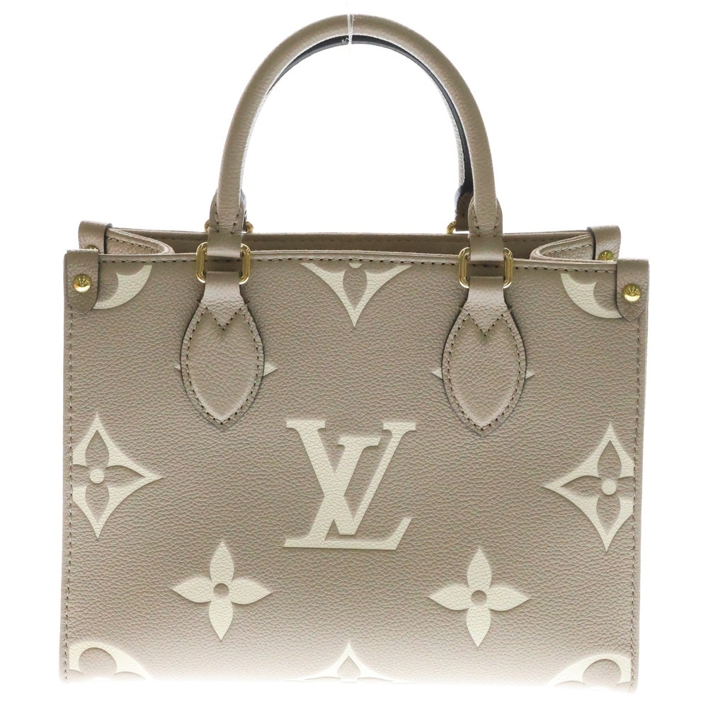 LOUIS VUITTON(ルイヴィトン) モノグラム・アンプラント オンザゴーPM トゥルトレール クレーム M45779 2WAY ハンドバッグ ショルダーバッグ