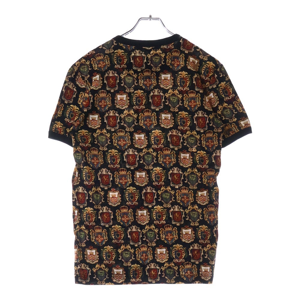 DOLCE & GABBANA(ドルチェアンドガッバーナ) Emblem S/S T-Shirt エンブレム総柄 半袖Tシャツ カットソー マルチ G8HI7T/FS7WQ