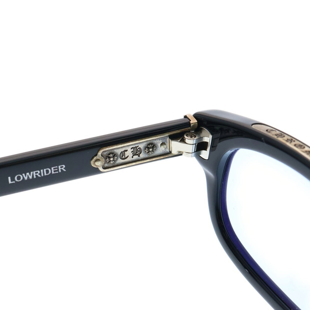 CHROME HEARTS(クロムハーツ) LOWRIDER ローライダー オーバル セルフレーム カラーレンズ サングラス メガネ 眼鏡 アイウェア ブラック/シルバー※度有り