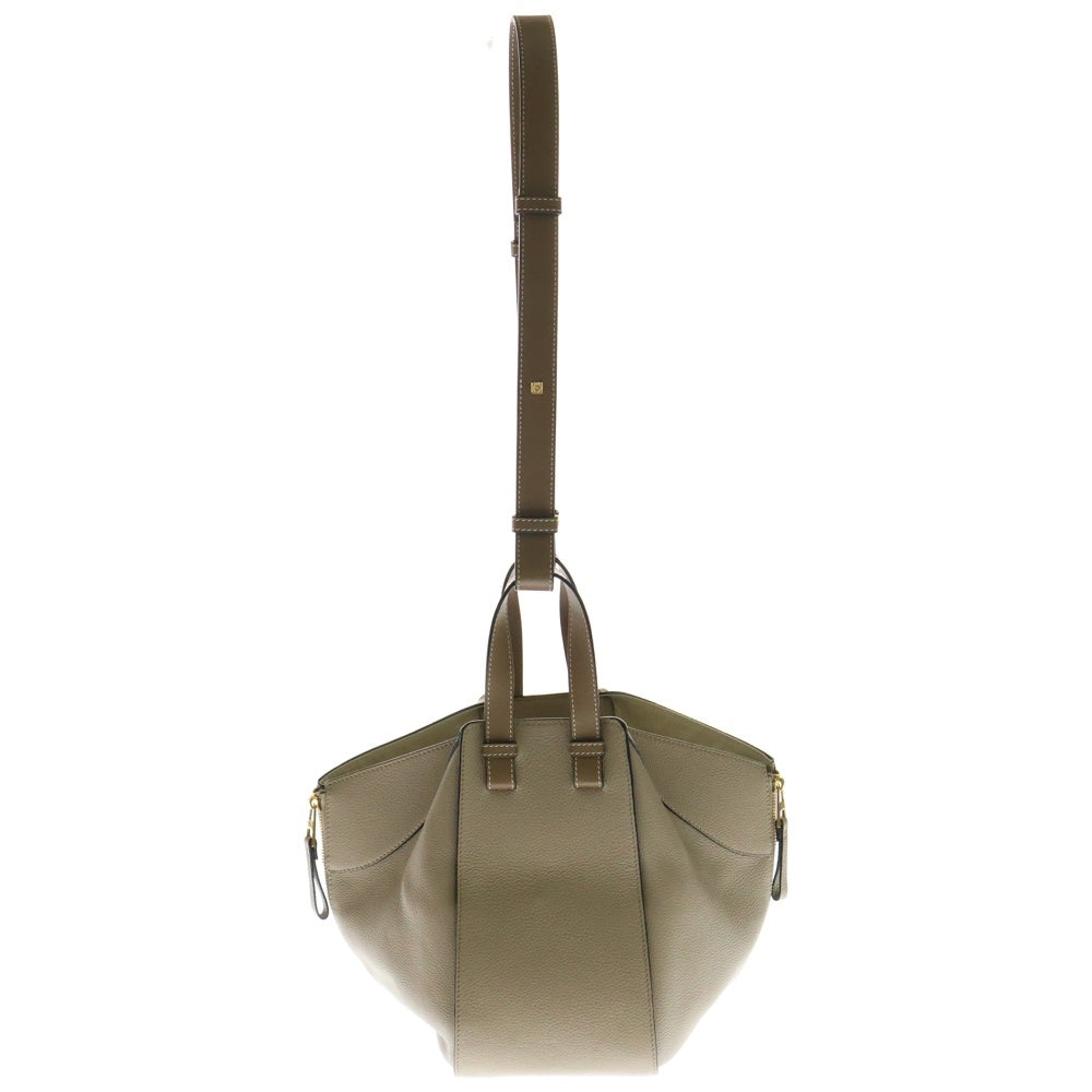 LOEWE(ロエベ) ハンモック 2WAYバッグ ハンドバッグ ショルダーバッグ ミニバッグ ブラウン×ベージュ ゴールド金具 レザー