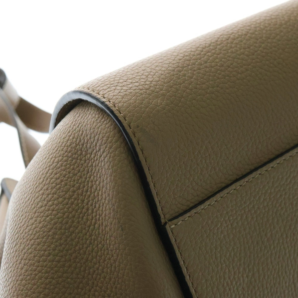 LOEWE(ロエベ) ハンモック 2WAYバッグ ハンドバッグ ショルダーバッグ ミニバッグ ブラウン×ベージュ ゴールド金具 レザー