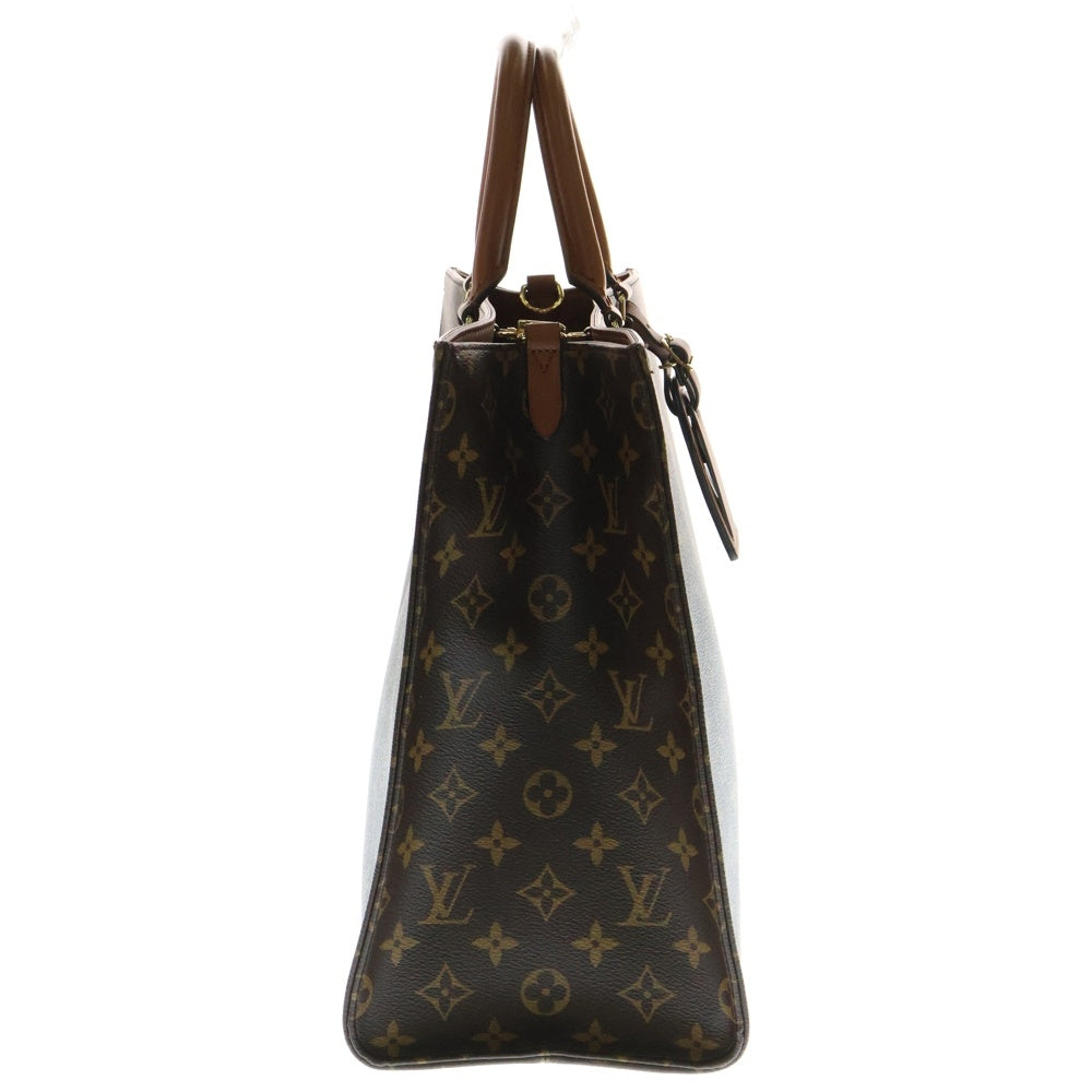 LOUIS VUITTON(ルイヴィトン) モノグラム オンザゴーオーガナイザー 2WAY レザーハンドバッグ ショルダーバッグ ブラウン レディース M14235