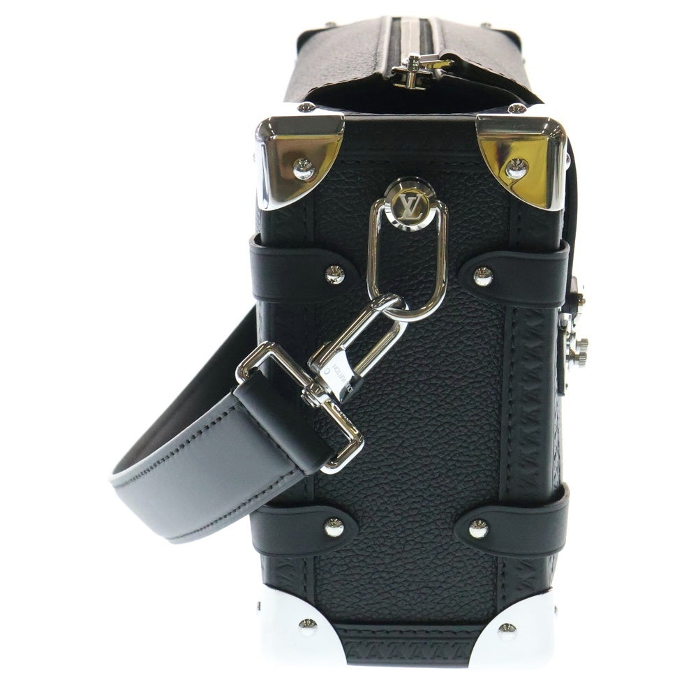 LOUIS VUITTON(ルイヴィトン) タイガ サイドトランクMM ショルダーバッグ ハンドバッグ 2way ブラック レザー RFID M25160