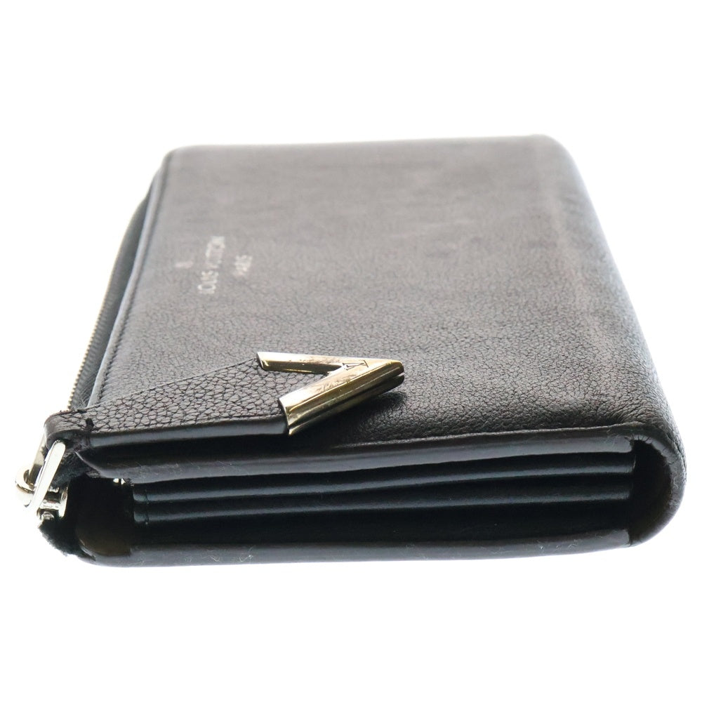 LOUIS VUITTON(ルイヴィトン) ヴォーカシミール ポルトフォイユ ロングウォレット 長財布 カードケース ブラック シルバー金具 レザー M60146