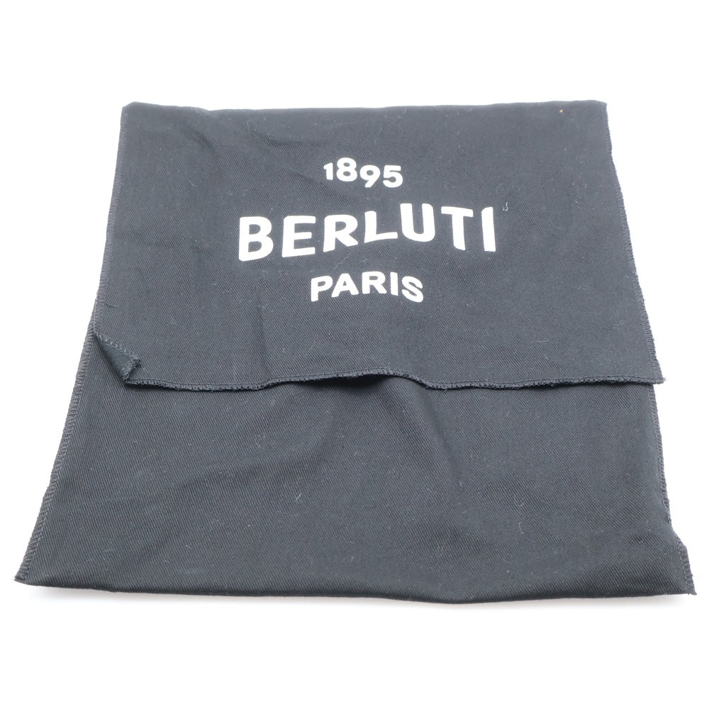Berluti(ベルルッティ) ローズウッド スクリット カリグラフィ レザー クラッチ セカンド ハンドバッグ グリーン