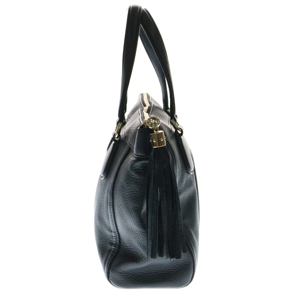 GUCCI(グッチ) ソーホー フリンジ ハンドバッグ トートバッグ ブラック レザー ゴールド金具 282307