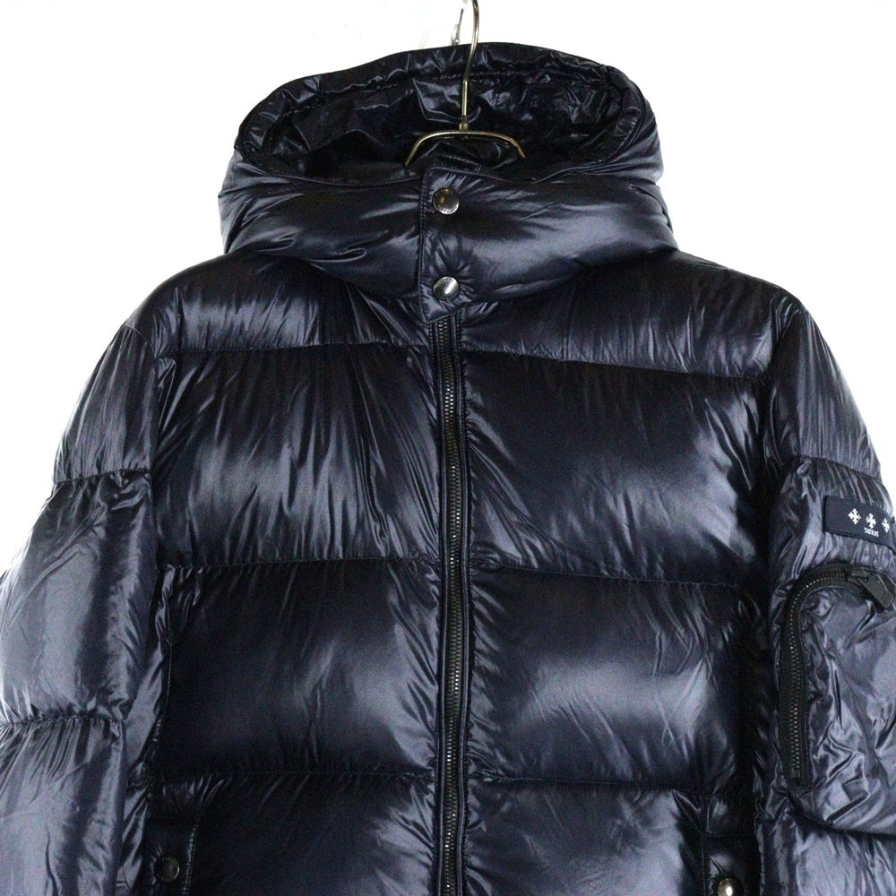 TATRAS(タトラス) 22AW BELBO ベルボ フーデッド ジップアップ ダウンジャケット ネイビー MTAT22A4562